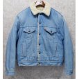画像4: 【80s~】【USA製】ビンテージ【Levis】リーバイス 【サックスブルー】 裏ボア付き【デニムジャケット】ボアジャン<br> (4)