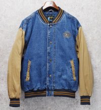 90's【ビンテージ】【Dun brooke】ダンブルック【デニム×コットン】袖切替【スタジャン】【サイズＬ】 