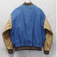 画像3: 90's【ビンテージ】【Dun brooke】ダンブルック【デニム×コットン】袖切替【スタジャン】【サイズＬ】<br> (3)