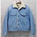 【80s~】【USA製】ビンテージ【Levis】リーバイス 【サックスブルー】 裏ボア付き【デニムジャケット】ボアジャン 