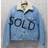 【80s~】【USA製】ビンテージ【Levis】リーバイス 【サックスブルー】 裏ボア付き【デニムジャケット】ボアジャン 