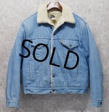 【80s~】【USA製】ビンテージ【Levis】リーバイス 【サックスブルー】 裏ボア付き【デニムジャケット】ボアジャン 