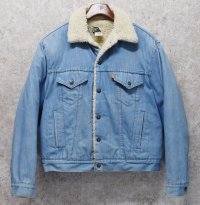 【80s~】【USA製】ビンテージ【Levis】リーバイス 【サックスブルー】 裏ボア付き【デニムジャケット】ボアジャン 