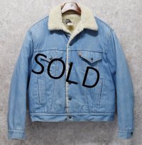 【80s~】【USA製】ビンテージ【Levis】リーバイス 【サックスブルー】 裏ボア付き【デニムジャケット】ボアジャン 
