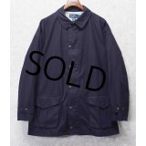 【RALPH LAUREN】【ラルフローレン】【ネイビー×裏地チェック】【コットンジャケット】【ジップアップコート】【サイズXL】 