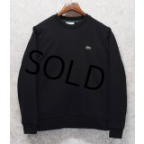 【LACOSTE】【ラコステ】ブラック【CLASSIC FIT】【黒無地スウェット】【サイズＭ】 