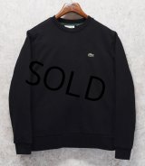 【LACOSTE】【ラコステ】ブラック【CLASSIC FIT】【黒無地スウェット】【サイズＭ】 