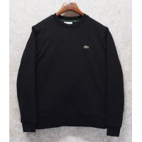 【LACOSTE】【ラコステ】ブラック【CLASSIC FIT】【黒無地スウェット】【サイズＭ】 