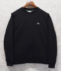 【LACOSTE】【ラコステ】ブラック【CLASSIC FIT】【黒無地スウェット】【サイズＭ】 