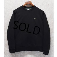 【LACOSTE】【ラコステ】ブラック【CLASSIC FIT】【黒無地スウェット】【サイズＭ】 