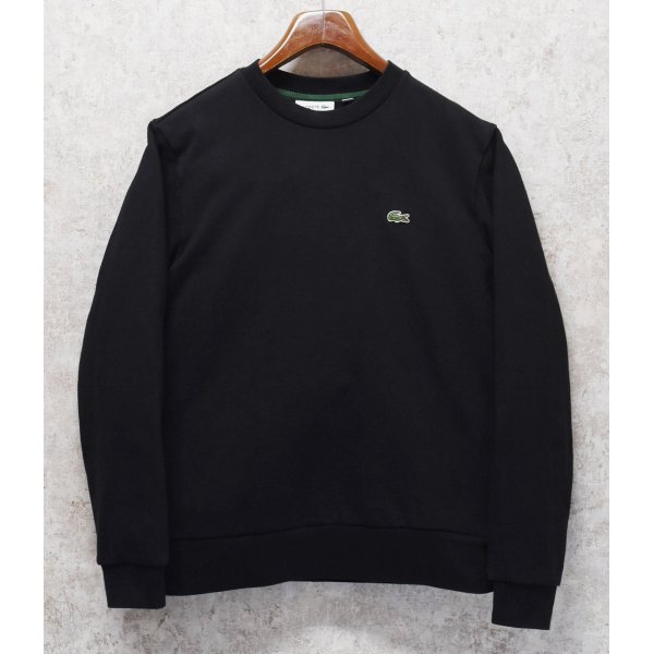 画像1: 【LACOSTE】【ラコステ】ブラック【CLASSIC FIT】【黒無地スウェット】【サイズＭ】 