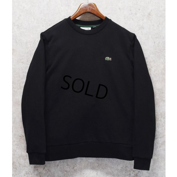 画像1: 【LACOSTE】【ラコステ】ブラック【CLASSIC FIT】【黒無地スウェット】【サイズＭ】 