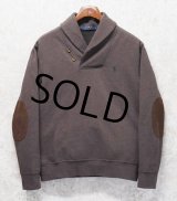 程度良好【ラルフローレン】【POLO RALPH LAUREN】【ブラウン】【ショールカラースウェット】【サイズＭ】 