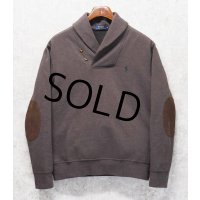 程度良好【ラルフローレン】【POLO RALPH LAUREN】【ブラウン】【ショールカラースウェット】【サイズＭ】 