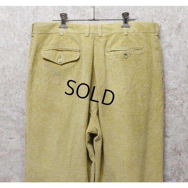 画像4: イタリー製【イタリア製】【ビンテージ】【Paul Stuart】【ポールスチュアート】ベージュ【2タック】【コーデュロイスラックス】【サイズ36】