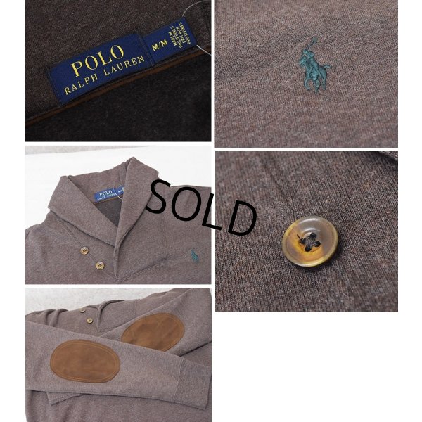 画像2: 程度良好【ラルフローレン】【POLO RALPH LAUREN】【ブラウン】【ショールカラースウェット】【サイズＭ】 