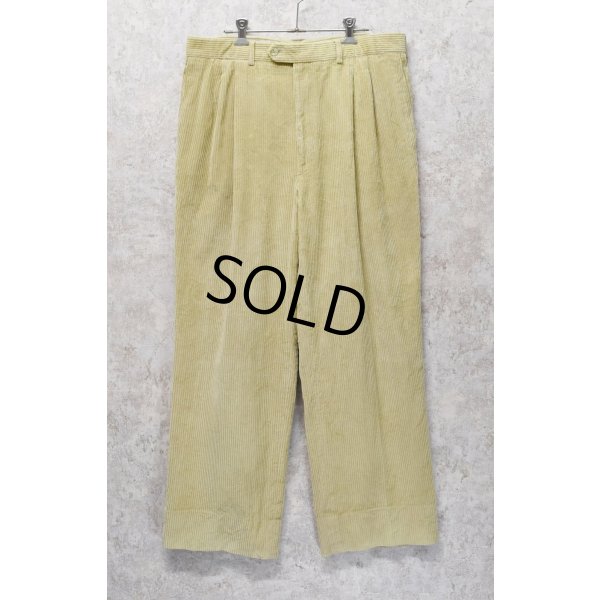 画像1: イタリー製【イタリア製】【ビンテージ】【Paul Stuart】【ポールスチュアート】ベージュ【2タック】【コーデュロイスラックス】【サイズ36】