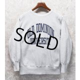90's【USA製】【Champion】【チャンピオン】RW【リバースウィーブ】オールドドミニオン大学【カレッジスウェット】【グレー】【サイズL】 