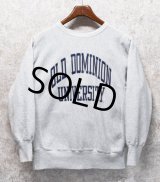 90's【USA製】【Champion】【チャンピオン】RW【リバースウィーブ】オールドドミニオン大学【カレッジスウェット】【グレー】【サイズL】 
