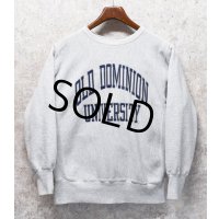 90's【USA製】【Champion】【チャンピオン】RW【リバースウィーブ】オールドドミニオン大学【カレッジスウェット】【グレー】【サイズL】 