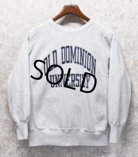 90's【USA製】【Champion】【チャンピオン】RW【リバースウィーブ】オールドドミニオン大学【カレッジスウェット】【グレー】【サイズL】 