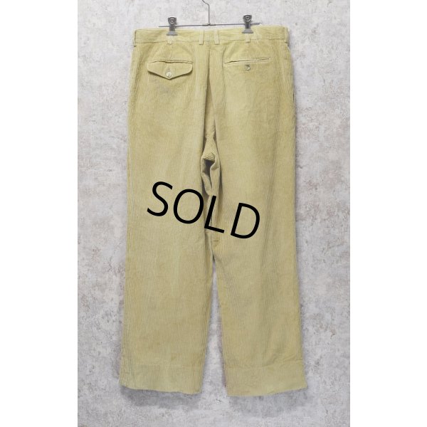 画像5: イタリー製【イタリア製】【ビンテージ】【Paul Stuart】【ポールスチュアート】ベージュ【2タック】【コーデュロイスラックス】【サイズ36】