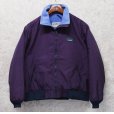 画像4: 90's【ビンテージ】L.L.Bean【ＬＬビーン】【紫×紺リブ】裏地フリース【ウォームアップジャケット】【メンズＭ程度】<br> (4)