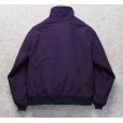 画像3: 90's【ビンテージ】L.L.Bean【ＬＬビーン】【紫×紺リブ】裏地フリース【ウォームアップジャケット】【メンズＭ程度】<br> (3)