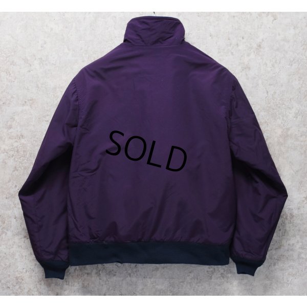 画像3: 90's【ビンテージ】L.L.Bean【LLビーン】【紫×紺リブ】裏地フリース【ウォームアップジャケット】【メンズM程度】