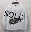 90's【USA製】【ビンテージ 】【HOME TEAM】【NFL】【LOS ANGELES RAIDERS】【ロサンゼルスレイダーズ】【グレー】【スウェット】【サイズM】 