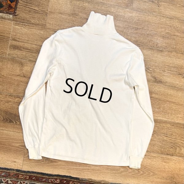 画像3: USA製【duokfold】デュオフォールド【白】無地【タートルネックロンT】【サイズM】 