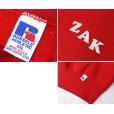 画像2: 90's〜【USA製】【ビンテージ】【ラッセル】RUSSELL【ZAK】赤 前V付き【ハイネックスウェット】【サイズXXL】<br> (2)