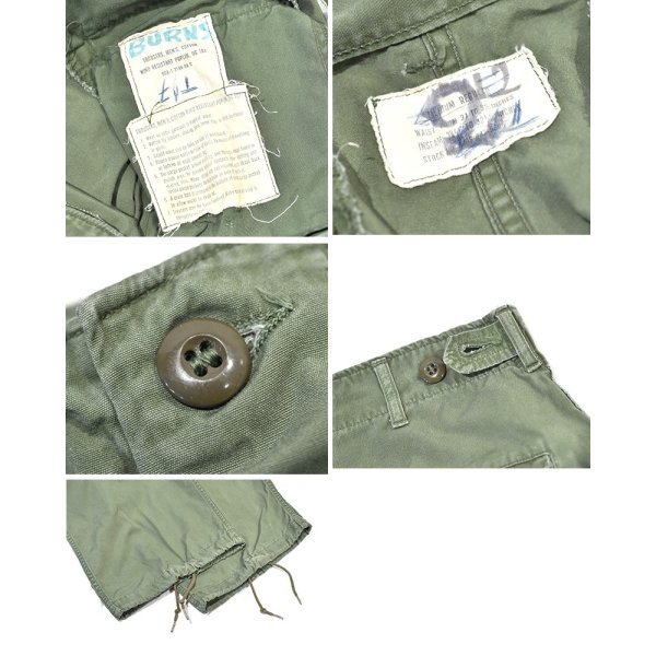 画像2: 【60's】【米軍実物】【ビンテージ】 【U.S.ARMY】【ノンリップ】【1st】【初期型】【ジャングルファティーグパンツ】【M-R】 