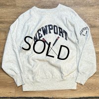 90's【USA製】【Champion】【チャンピオン】【リバースウィーブ】NEW PORT【グレー】【スウェット】【サイズL】 