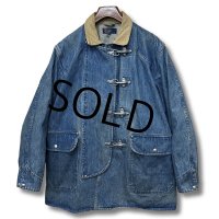 90's【ビンテージ】【ラルフローレン】POLO RALPH LAUREN 【デニムジャケット】【ファイヤーマンジャケット】【サイズL】  