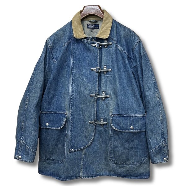 画像1: 90's【ビンテージ】【ラルフローレン】POLO RALPH LAUREN 【デニムジャケット】【ファイヤーマンジャケット】【サイズL】  