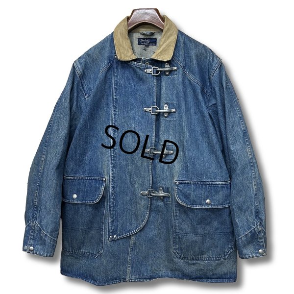 画像1: 90's【ビンテージ】【ラルフローレン】POLO RALPH LAUREN 【デニムジャケット】【ファイヤーマンジャケット】【サイズL】  