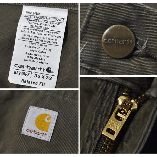 画像3: 【ビンテージ】【カーハート】【carhartt】ブラウン【ペインターパンツ】【36ｘ32】 