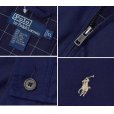 画像2: 【ラルフローレン】【POLO RALPH LAUREN】【紺ｘ裏地白格子柄】【ブルゾン】スウィングトップ【サイズＸＬ】<br> (2)