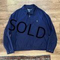【ラルフローレン】【POLO RALPH LAUREN】【紺ｘ裏地白格子柄】【ブルゾン】スウィングトップ【サイズＸＬ】 