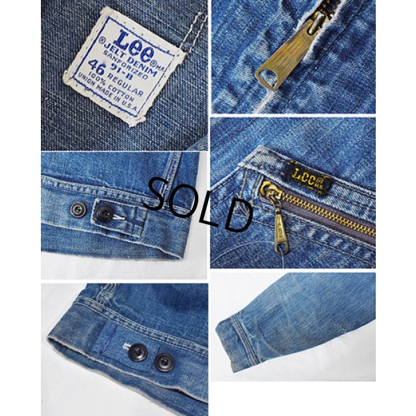 画像2: 【60’s】【USA製】【ビンテージ】【LEE】【リー】【91-B】【デニムブルゾン】【デニムジャケット】US46R 