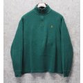 【ラルフローレン】POLO RALPH LAUREN【緑】【無地】【ハーフジップ】【コットンセーター】【サイズL】  