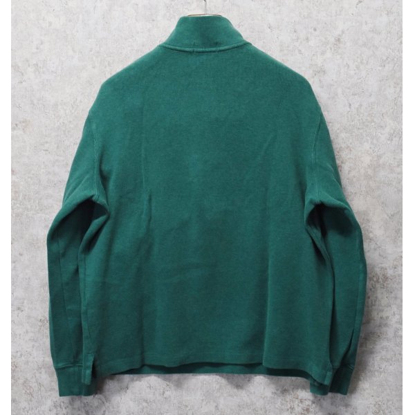 画像3: 【ラルフローレン】POLO RALPH LAUREN【緑】【無地】【ハーフジップ】【コットンセーター】【サイズL】  