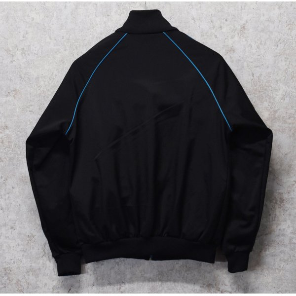 画像3:  ビンテージ【ＰＵＭＡ】プーマ【黒ｘ青ライン】ポリエステル【トラックジャケット】【サイズM】 