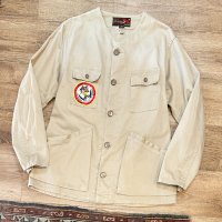 USA製【ビンテージ】【10-X】【ベージュ】【ノンカラー】【コットンハンティングジャケット】【US42】  
