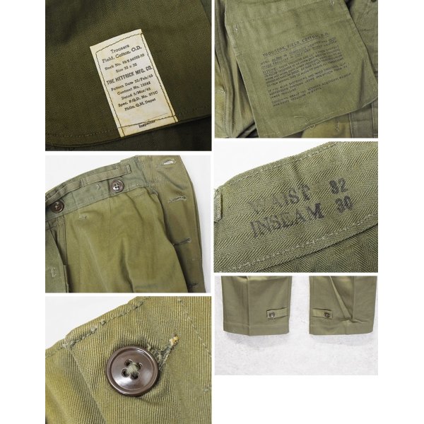 画像2: 【デッドストック】40's【ビンテージ】【米軍実物】U.S.ARMY【M43】フィールドパンツ【フィールドトラウザーズ】【32×30】 