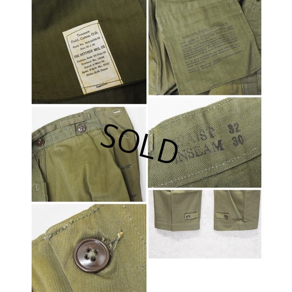 画像2: 【デッドストック】40's【ビンテージ】【米軍実物】U.S.ARMY【M43】フィールドパンツ【フィールドトラウザーズ】【32×30】 