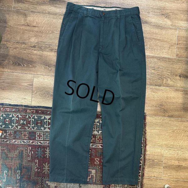 画像2: 90's【USA製】【DOCKERS】リーバイス　ドッカーズ【緑】【２タック】コットンパンツ【34ｘ29】 