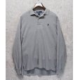 画像1: 【ラルフローレン】 【POLO ralph lauren】【グレー】コットン【長袖ポロシャツ】 【サイズＬ】 <br> (1)