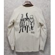 画像4: 【ビンテージ】【オフホワイト】【３匹の猫】【プリント】前後プリント【ロンT】【サイズS】<br> (4)